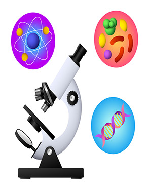 Deckblatt Biologie DNA Atom