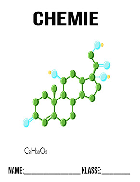 Deckblatt Chemie Cortison Molekül