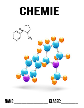 Deckblatt Chemie Nikotin Molekül