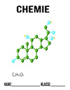 Chemie Cortison Molekül Deckblatt