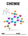 Chemie Koffein Molekül Deckblatt