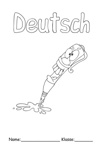 Deutsch 9 Deckblatt zum Ausdrucken | Deckblaetter.eu