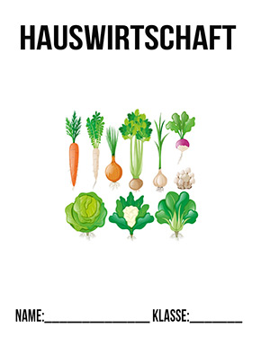 Deckblatt Hauswirtschaft Gemüse