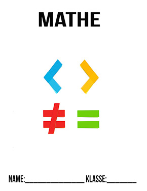 Deckblatt Mathe Symbole