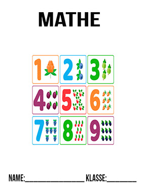 Deckblatt Mathe Zahlen lernen