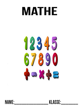 Deckblatt Mathe Zahlen