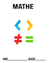 Mathe Symbole Deckblatt