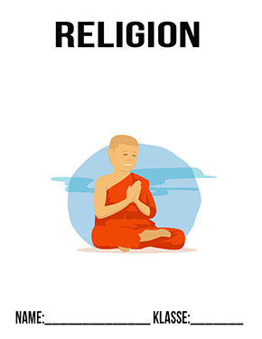 Deckblatt Religion betender Buddhist