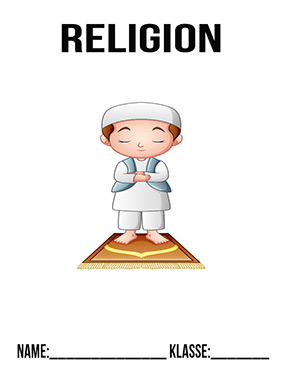 Deckblatt Religion betender Moslem