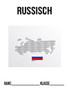 Russisch Landkarte Deckblatt