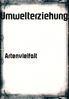 Deckblatt Umwelterziehung
