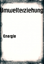 Deckblatt Umwelterziehung