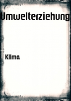 Deckblatt Umwelterziehung
