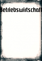 Deckblatt Betriebswirtschaft