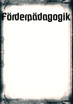 Deckblatt Förderpädagogik