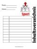 Inhaltsverzeichnis Sport
