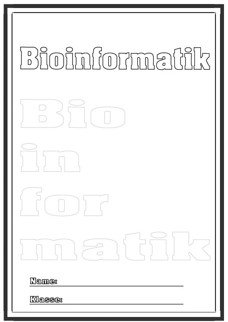 Deckblatt Bioinformatik