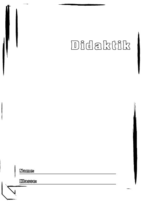 Deckblatt Didaktik