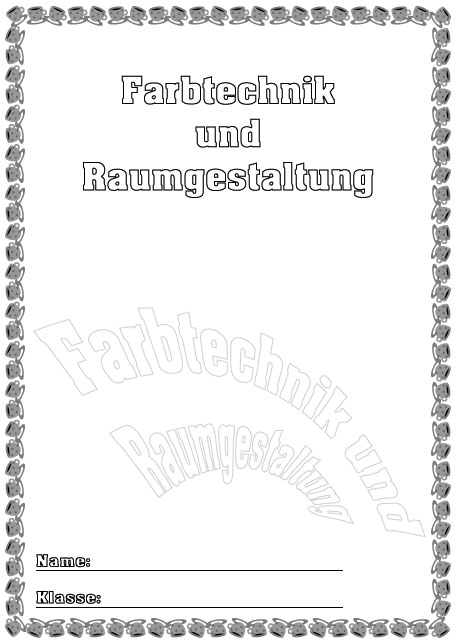 Deckblatt Farbtechnik und Raumgestaltung