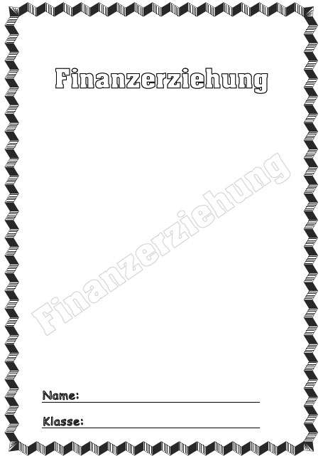 Deckblatt Finanzerziehung