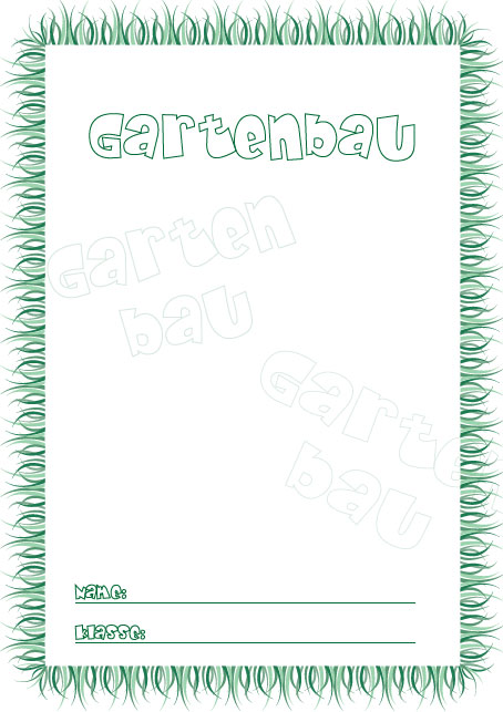 Deckblatt Gartenbau