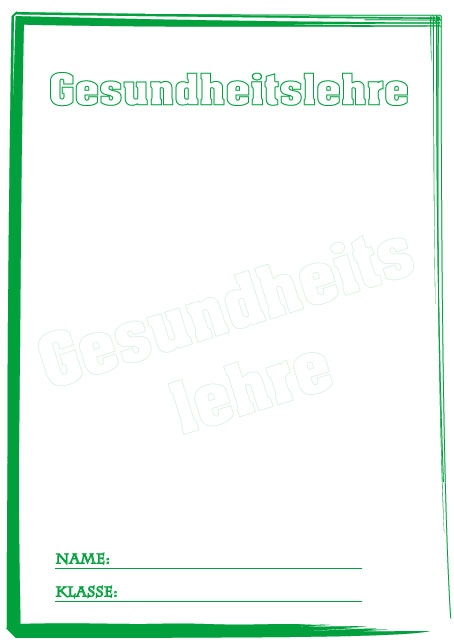 Deckblatt Gesundheitslehre 2