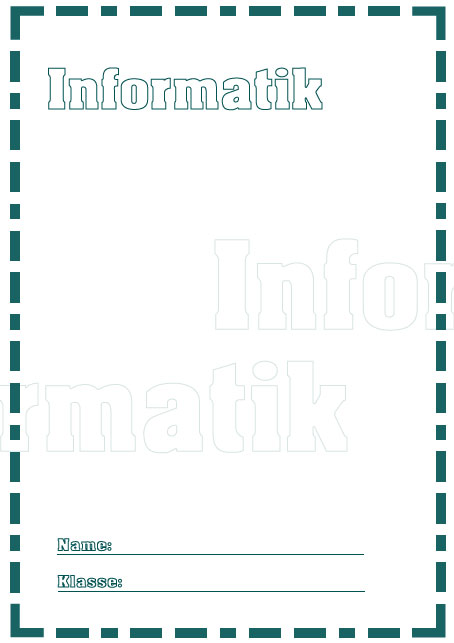 Deckblatt Informatik