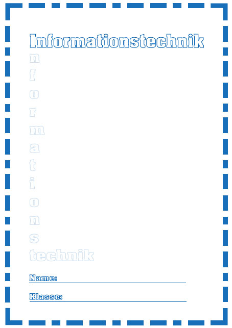 Deckblatt Informationstechnik