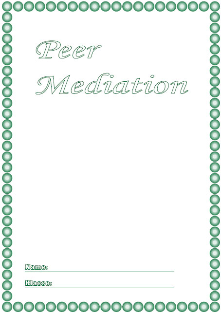 Deckblatt Peer Mediation