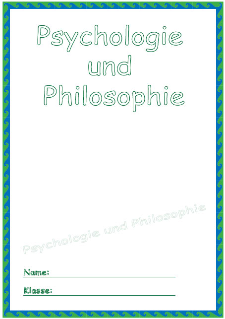 Deckblatt Psychologie und Philosophie