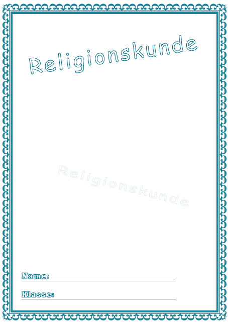 Deckblatt Religionskunde