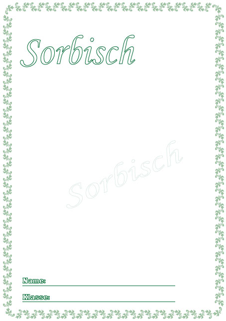 Deckblatt Sorbisch