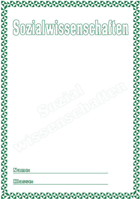 Deckblatt Sozialwissenschaften