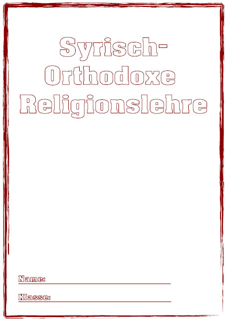 Deckblatt Syrisch Orthodoxe Religionslehre