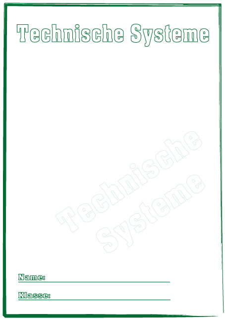 Deckblatt Technische Systeme
