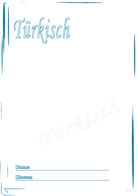 Deckblatt Türkisch