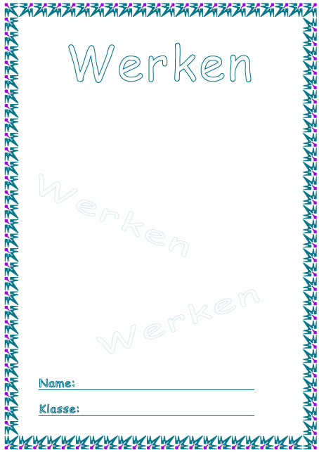 Deckblatt Werken