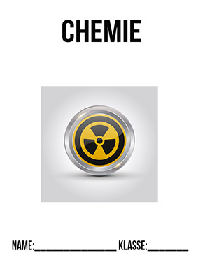 Deckblatt Chemie Atom Zeichen