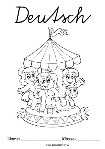 Deckblatt Deutsch Kinder