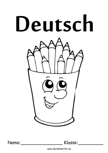 Deckblatt Deutsch Stifte