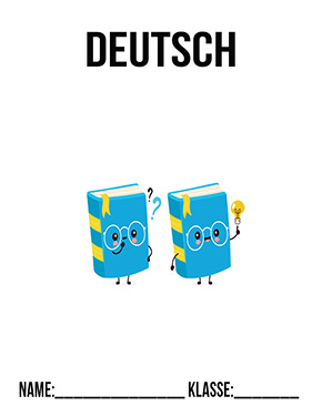Deckblatt Deutsch blaü Bücher