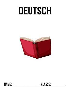 Deckblatt Deutsch rotes Buch