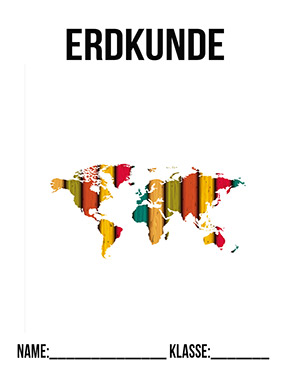 Deckblatt Erdkunde Weltkarte