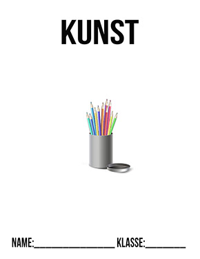 Deckblatt Kunst Buntstifte