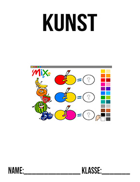 Deckblatt Kunst Farben mischen