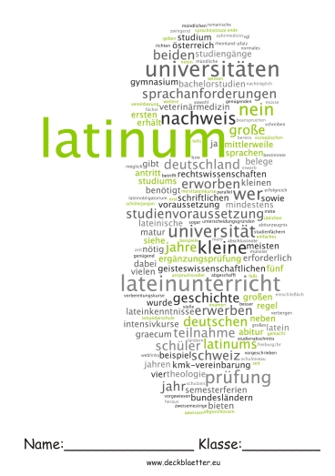 Deckblatt Latinum
