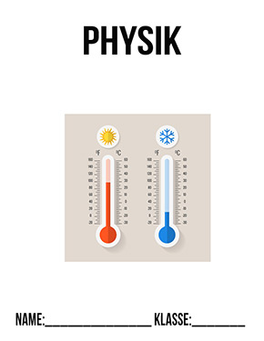 Deckblatt Physik Celsius Fahrenheit
