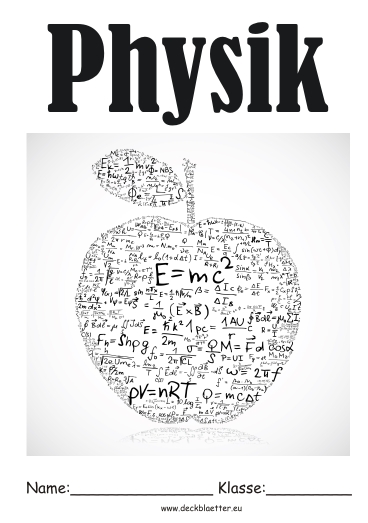 Physik Deckblatt