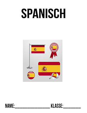 Deckblatt Spanisch Flaggen