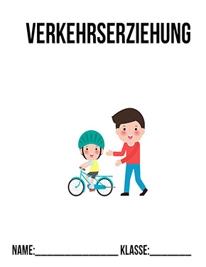 Deckblatt Verkehrserziehung Fahrrad